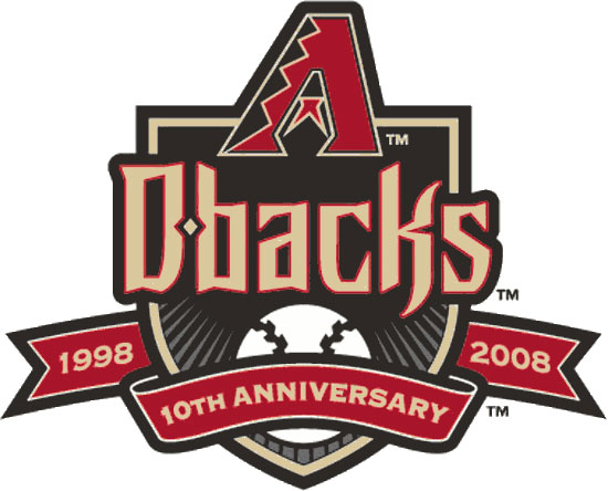 Arizona Diamondbacks 2008 Anniversary Logo vinyl decal